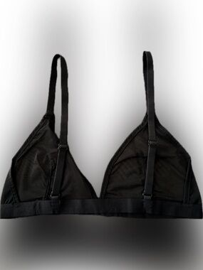 NWOT Black Mesh Triangle Bralette - Women's Intimates